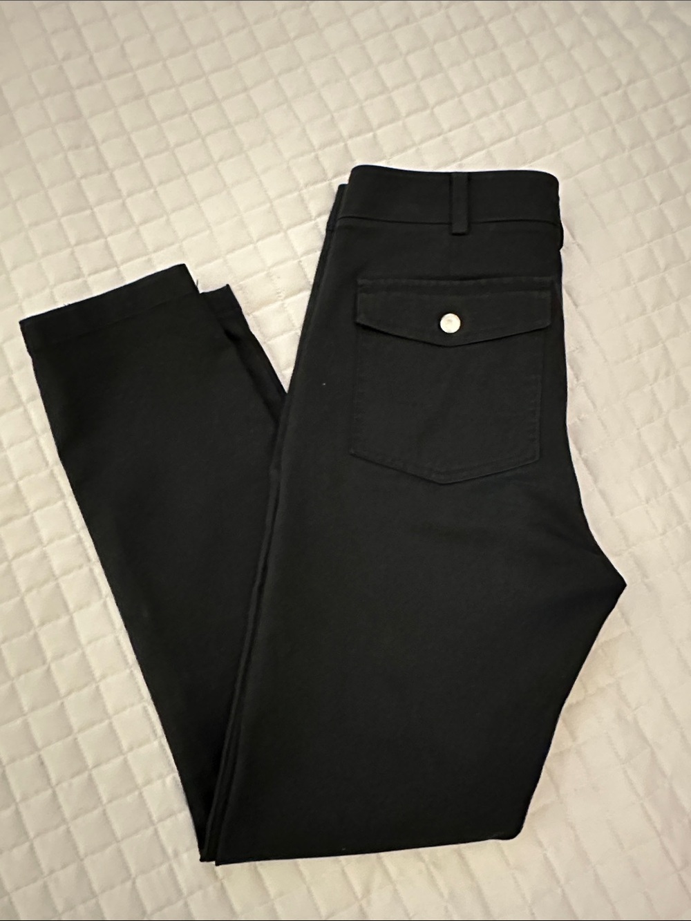 Club Monaco slim fit stretch black pants